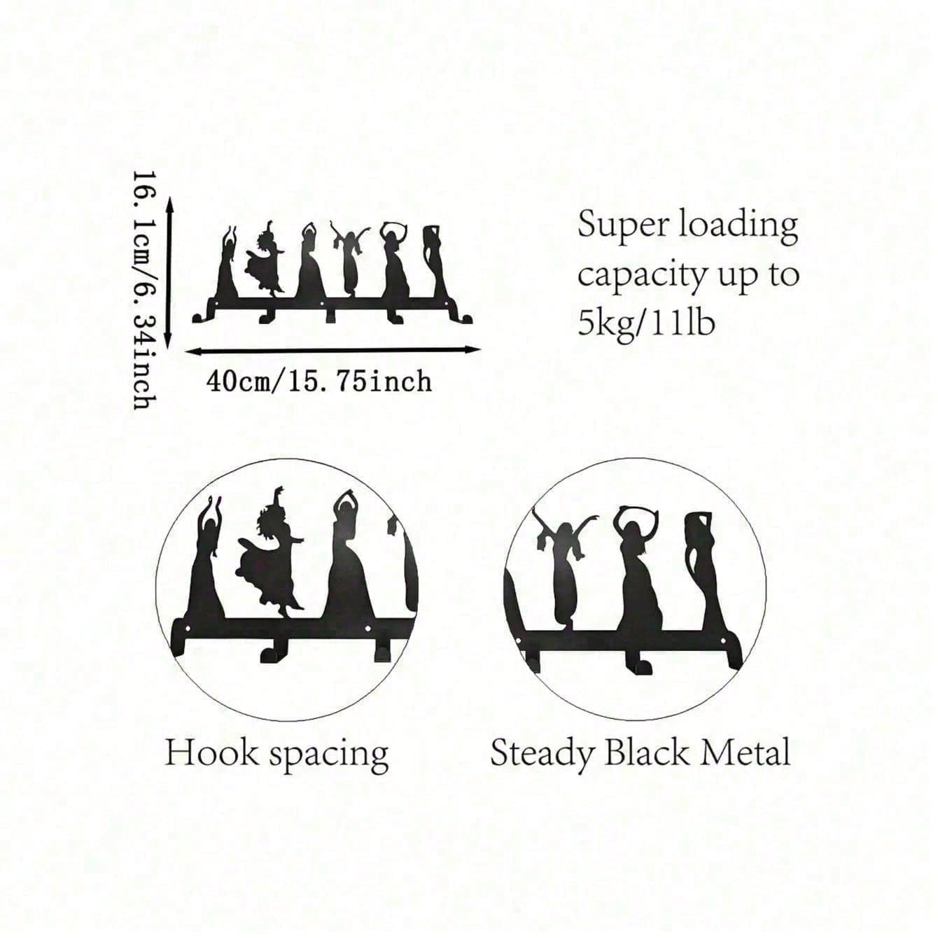 Iron Ballet Dancer Wall Hook Key Hanger Coat Rack Organizer Waterproof Rustproof Home Decor Gift TY4214 різнокольоровий
Iron Ballet Dancer Wall Hook Key Hanger Coat Rack Organizer Waterproof Rustproof Home Decor Gift TY4214 різнокольоровий