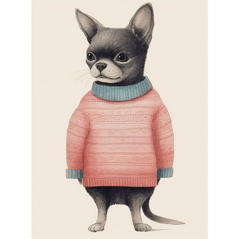 Whimsical Animal Wall Art Canvas Print Vintage Minimalist Corgi Chihuahua Dressed Animals Poster Living Room Nursery Home Decor 21cm×30cm NoFrame
Whimsical Animal Wall Art Canvas Print Vintage Minimalist Corgi Chihuahua Dressed Animals Poster Living Room Nursery Home Decor 21cm×30cm NoFrame