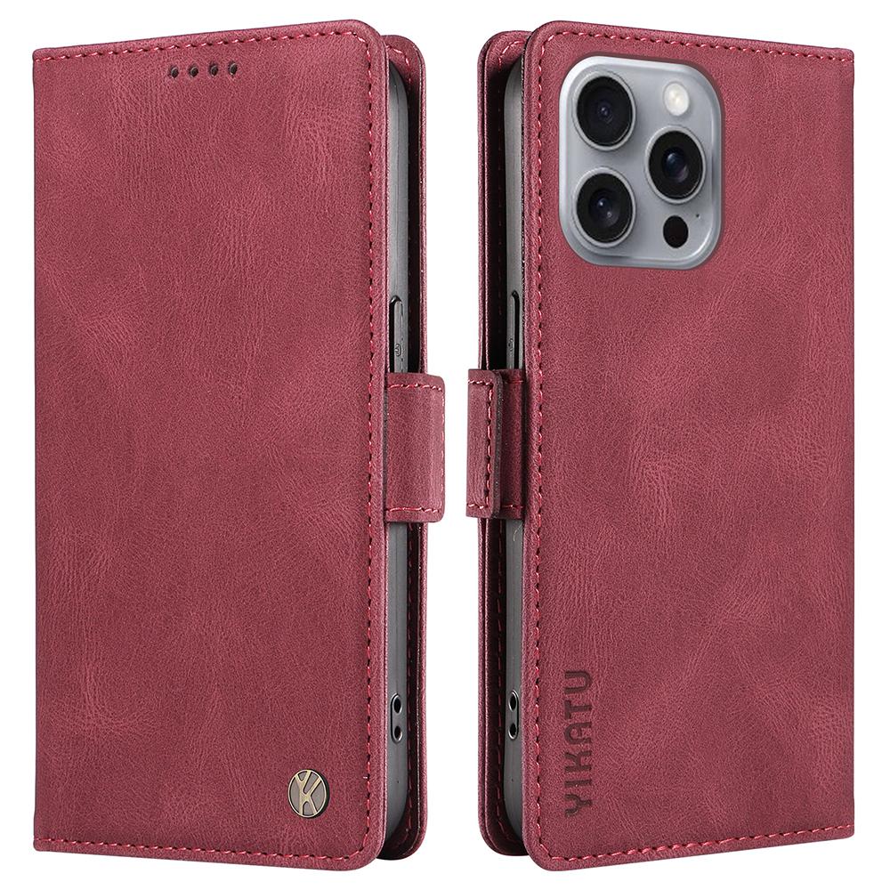 For iPhone 16 Pro Max Case Leather Phone Cover with Side Magnetic Clasp Wine Red
For iPhone 16 Pro Max Case Leather Phone Cover with Side Magnetic Clasp Wine Red