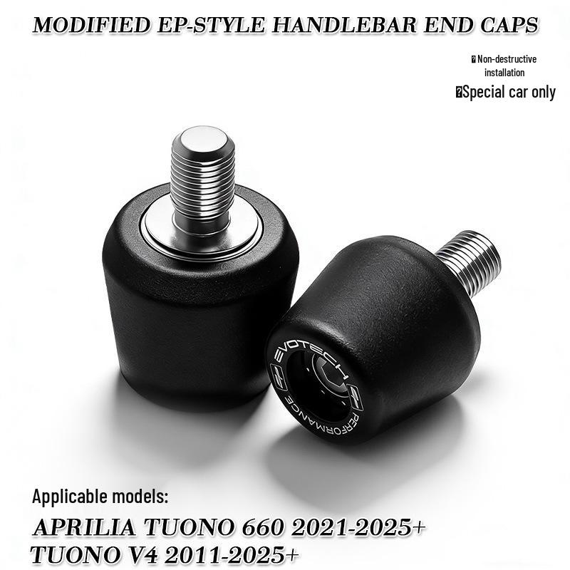 Compatible Handlebar End Weights for Aprilia Tuono 660/V4, EP Style Aluminum Alloy
Compatible Handlebar End Weights for Aprilia Tuono 660/V4, EP Style Aluminum Alloy