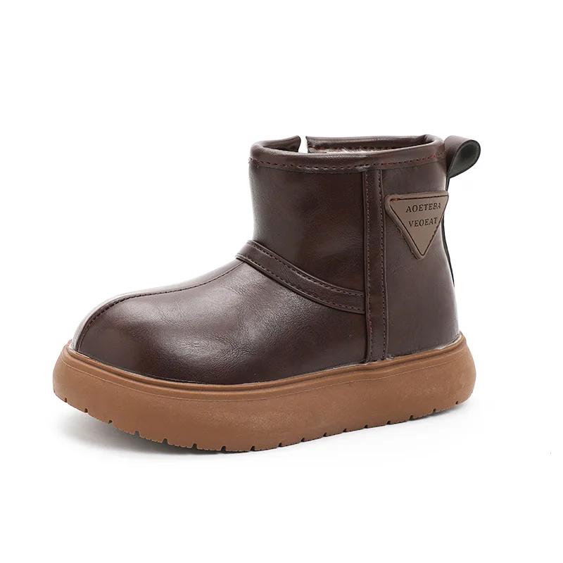 Kids Leather Snow Boots Girls Fur Shoes Boy Child Ankle Zip Boot Winter Warm Children Big Toes Booties for 26-36 36 малиновий
Kids Leather Snow Boots Girls Fur Shoes Boy Child Ankle Zip Boot Winter Warm Children Big Toes Booties for 26-36 36 малиновий