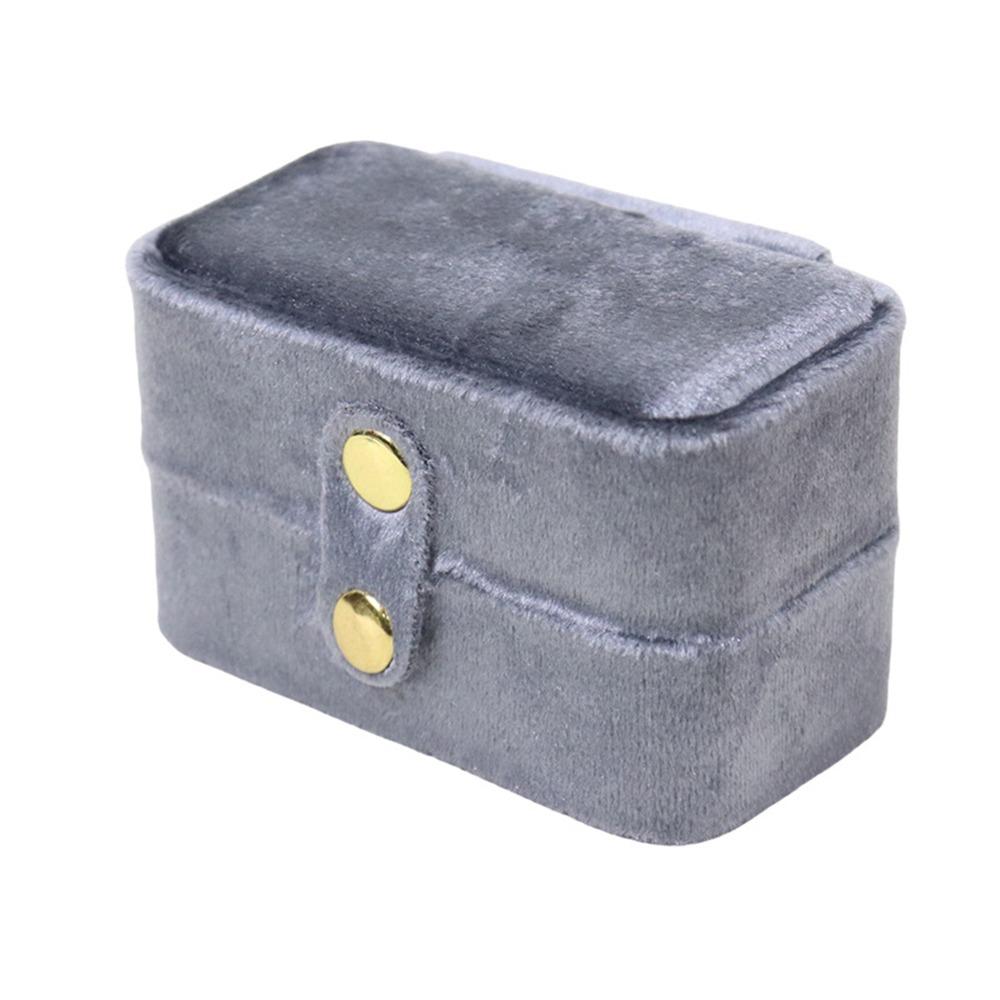 Mini Jewelry Box Plush Velvet Jewelers Packaging Portable Ring Holder Travel Storage сірий
Mini Jewelry Box Plush Velvet Jewelers Packaging Portable Ring Holder Travel Storage сірий