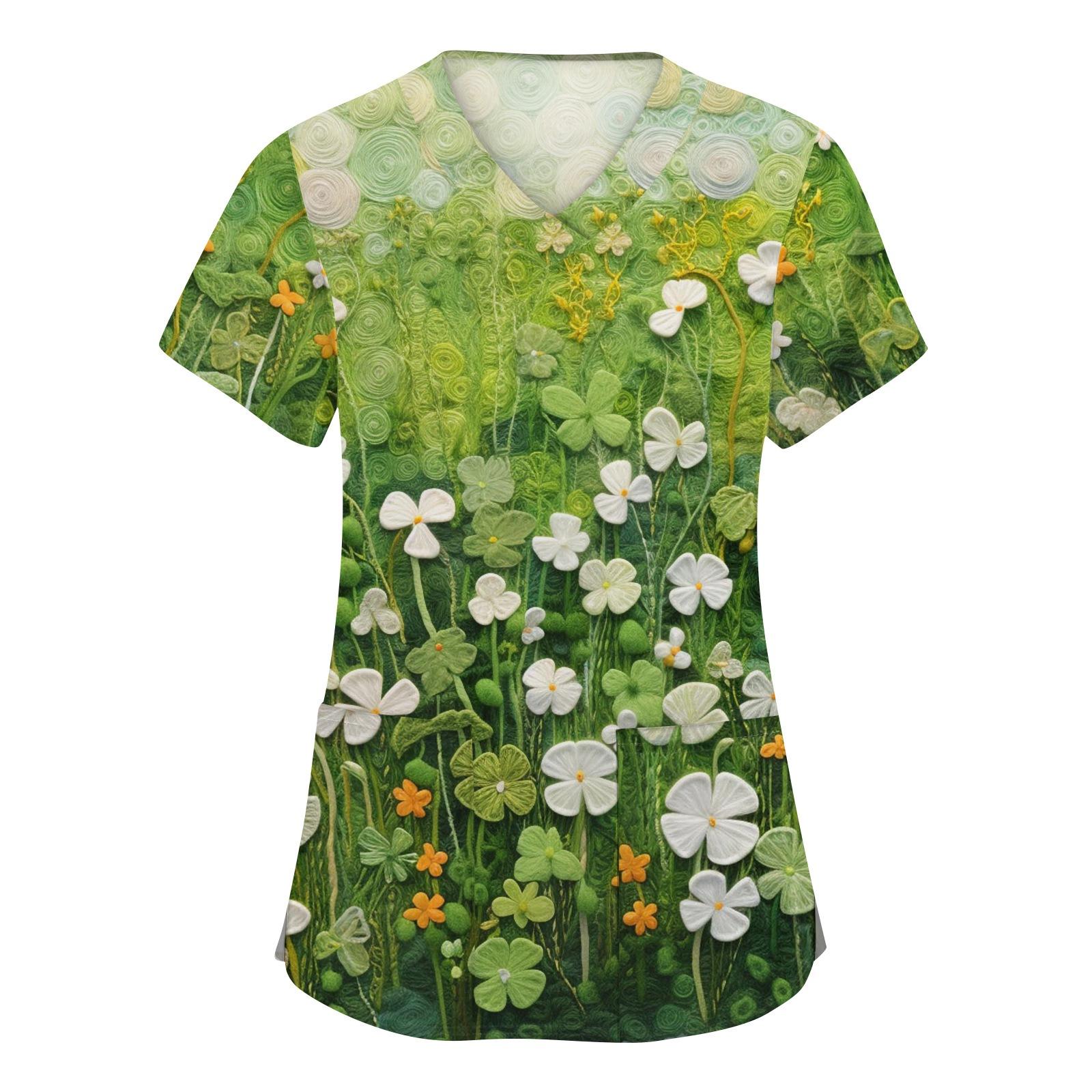 Women s Fashion V-neck Short Sleeve Workwear With Pockets Printed Tops XXXL
Women s Fashion V-neck Short Sleeve Workwear With Pockets Printed Tops XXXL