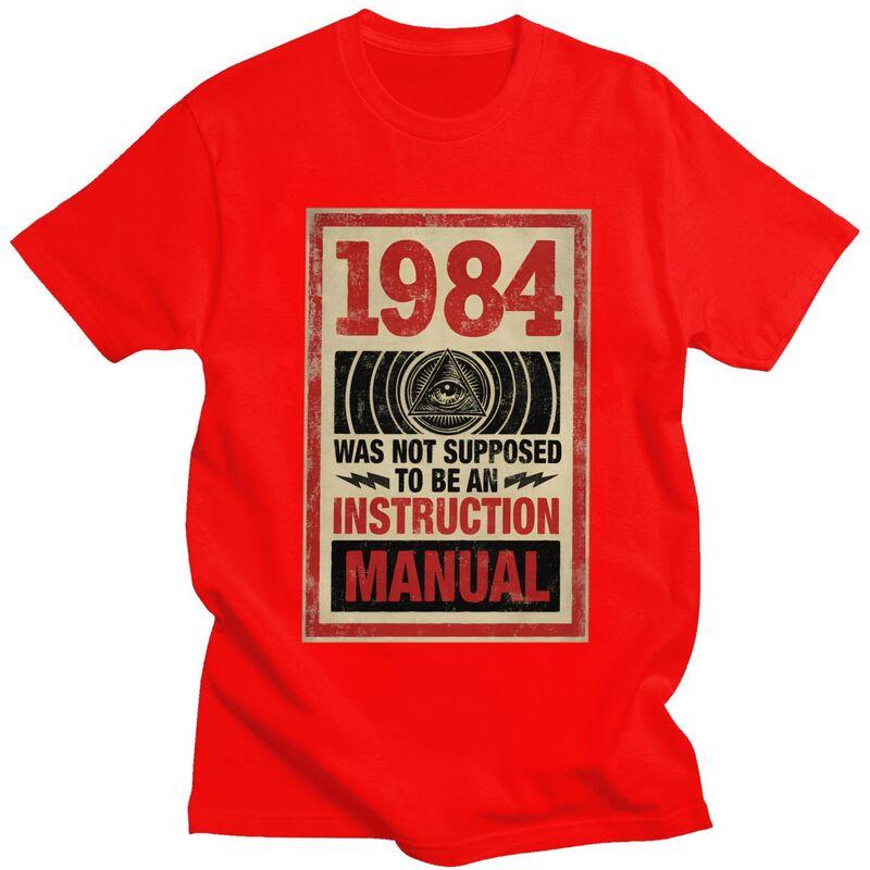 1984 George Orwell Big Brother T Shirt for Men Short Sleeves Novelty Awesome Clothing Streetwear Summer 100 Cotton Tee Tops S
1984 George Orwell Big Brother T Shirt for Men Short Sleeves Novelty Awesome Clothing Streetwear Summer 100 Cotton Tee Tops S