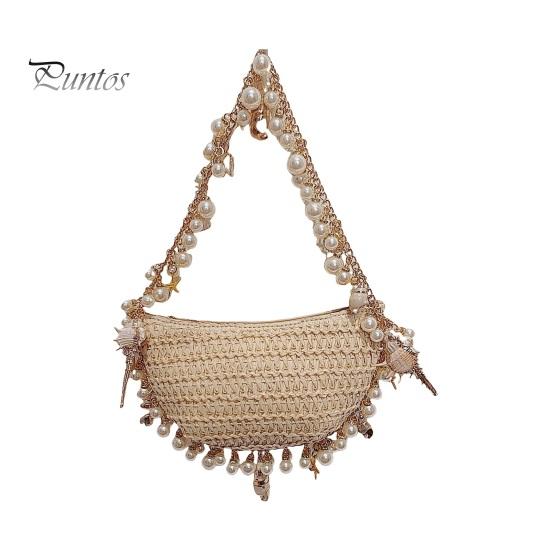 Женская сумочка из искусственного жемчуга с ракушками Fishstar Decor, плетеный соломенный клатч, летняя пляжная сумочка с цепочными плечевыми ремнями, для свадеб, вечеринок и путешествий через плечо A
Женская сумочка из искусственного жемчуга с ракушками Fishstar Decor, плетеный соломенный клатч, летняя пляжная сумочка с цепочными плечевыми ремнями, для свадеб, вечеринок и путешествий через плечо A