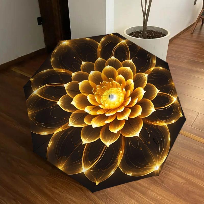 1pc Golden Lotus Mandala Automatic Open/Close Umbrella, Folding Compact Umbrella with Lightweight Design for Women/Men yy251011039
1pc Golden Lotus Mandala Automatic Open/Close Umbrella, Folding Compact Umbrella with Lightweight Design for Women/Men yy251011039