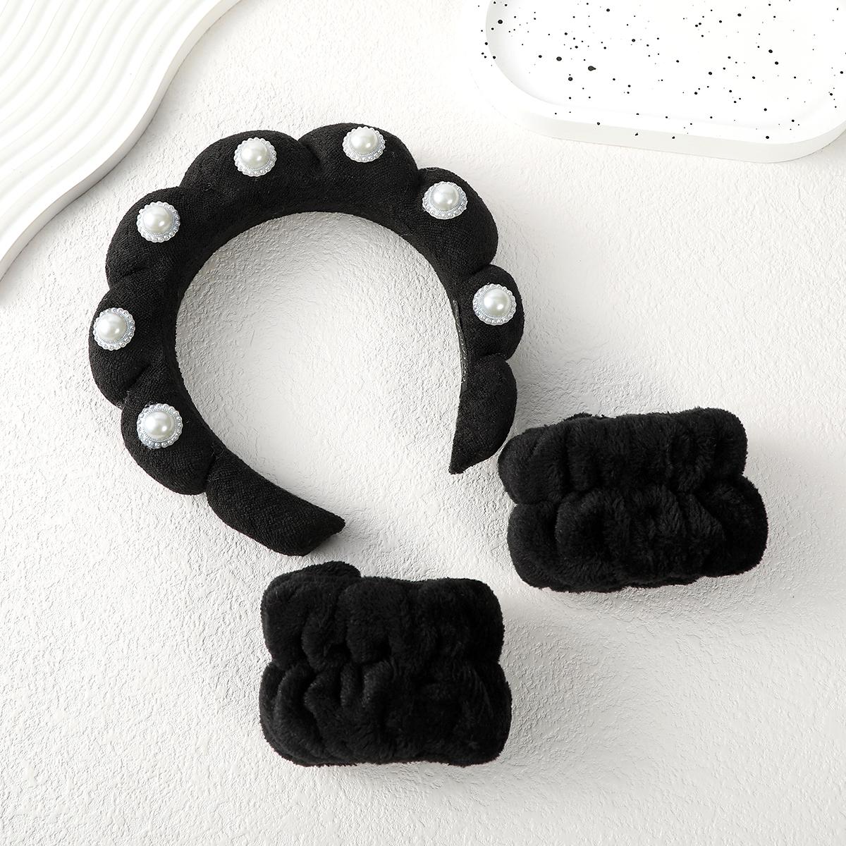 Wash Face Headbands Coral Fleece Pearl Hair Bands Cuff Waterproof Bands Absorbent Wristbands Head Band Hair Parts Set
Wash Face Headbands Coral Fleece Pearl Hair Bands Cuff Waterproof Bands Absorbent Wristbands Head Band Hair Parts Set