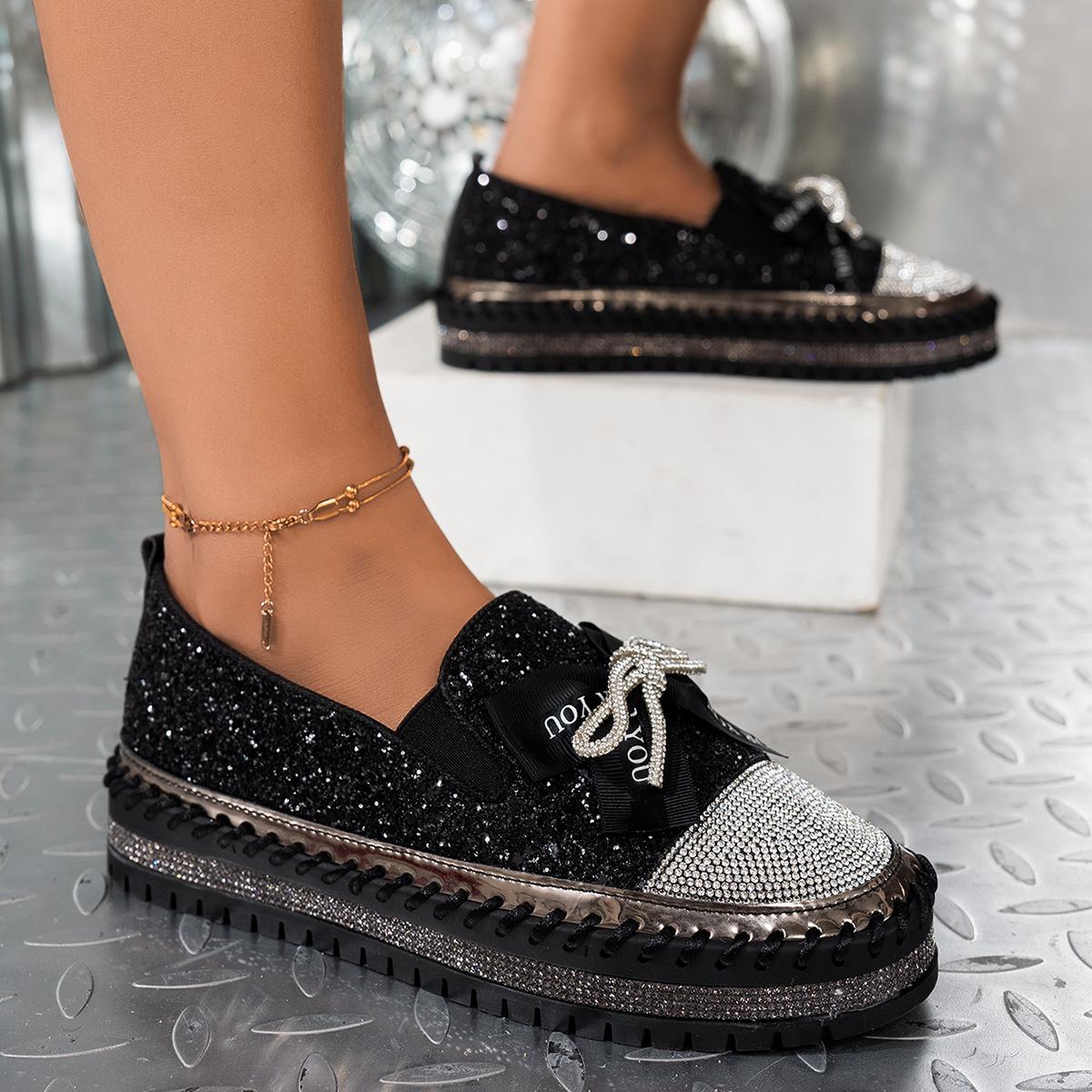 Женские кроссовки 2025 Новые Роскошные Кристаллы Бант Лоферы Блестящие Туфли на Плоской Платформе Пара Большой Размер Женские Кроссовки 43 чёрный
Женские кроссовки 2025 Новые Роскошные Кристаллы Бант Лоферы Блестящие Туфли на Плоской Платформе Пара Большой Размер Женские Кроссовки 43 чёрный