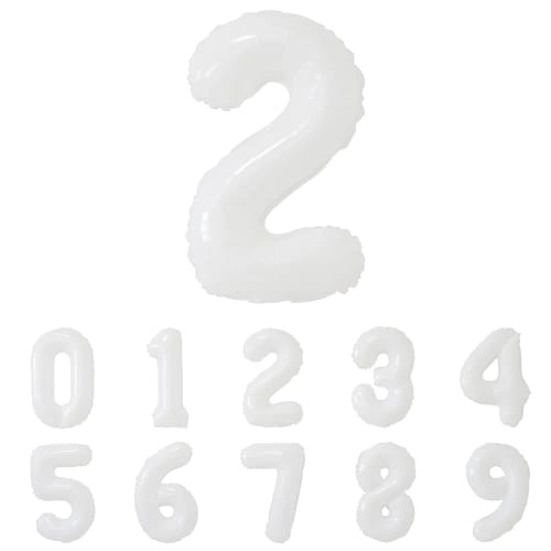 regalo Balloon Number White Number Natural Simple Balloon White Decoration Anniversary (White 2)
regalo Balloon Number White Number Natural Simple Balloon White Decoration Anniversary (White 2)