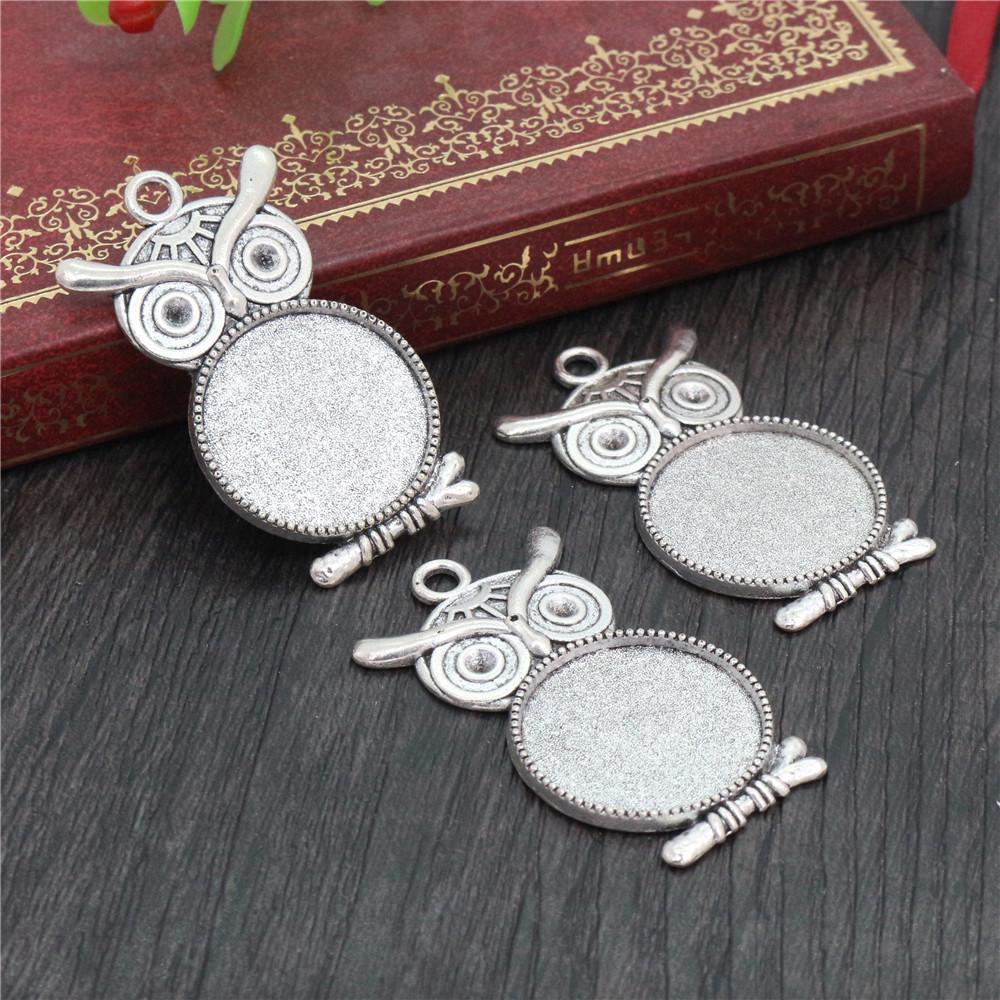 10pcs 20mm Inner Size Antique Silver Plated Gold Owl Style Cabochon Base Setting Charms Pendant
10pcs 20mm Inner Size Antique Silver Plated Gold Owl Style Cabochon Base Setting Charms Pendant