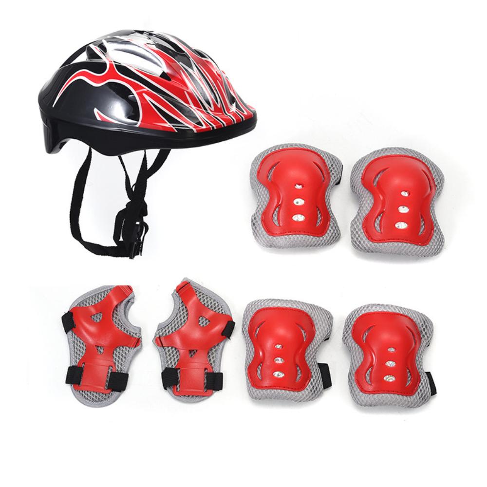 7pcs/Set Adjustable Kids Bicycle Safety Helmet Breathable Comfortable Fit Knee Elbow Pad Set Impact Protection Professional 7pcs set червоний
7pcs/Set Adjustable Kids Bicycle Safety Helmet Breathable Comfortable Fit Knee Elbow Pad Set Impact Protection Professional 7pcs set червоний