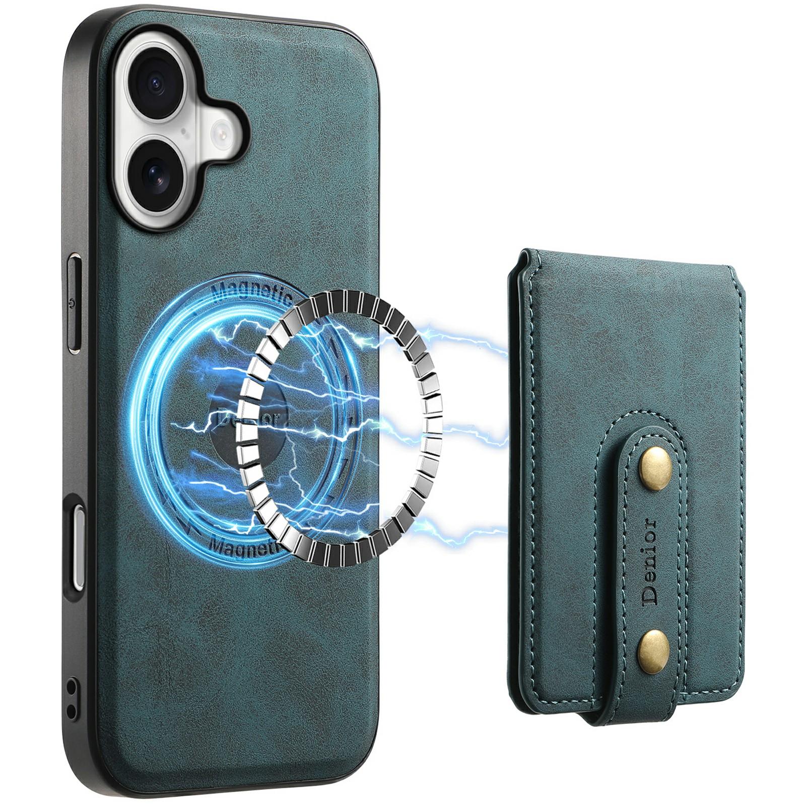 DENIOR D14 для iPhone 17 Магнитный чехол со съемным держателем для карт, подставкой, чехол для телефона из PU+TPU+PC
DENIOR D14 для iPhone 17 Магнитный чехол со съемным держателем для карт, подставкой, чехол для телефона из PU+TPU+PC