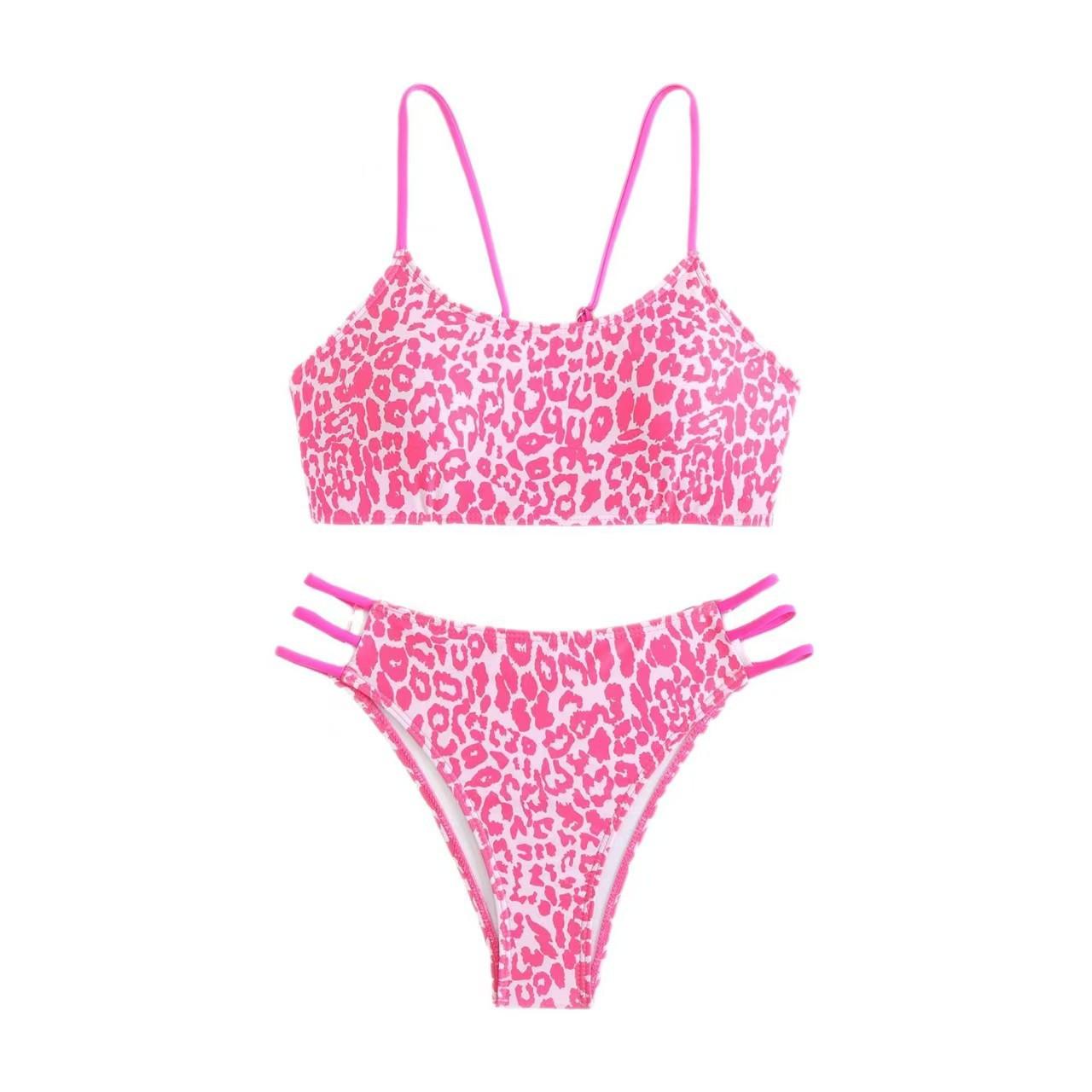 Sexy Leopard Print Bikini Set Strappy Side Cut Out High Cut Two Piece Swimsuit Summer Beach Vacation Fashion Bathing Suit Swimwear L Яскраво-рожевий
Sexy Leopard Print Bikini Set Strappy Side Cut Out High Cut Two Piece Swimsuit Summer Beach Vacation Fashion Bathing Suit Swimwear L Яскраво-рожевий