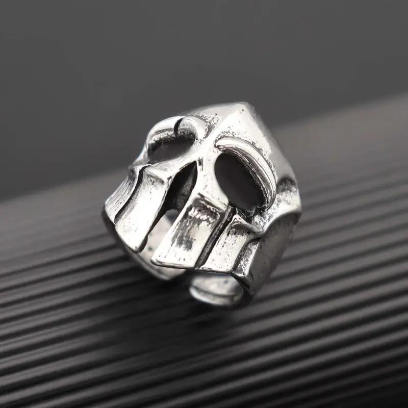 Punk Style Spartan Ring Men s Single Ring Retro Trendy Personality Skull Ring Open Adjustable Ring Alloy Rings resizable
Punk Style Spartan Ring Men s Single Ring Retro Trendy Personality Skull Ring Open Adjustable Ring Alloy Rings resizable