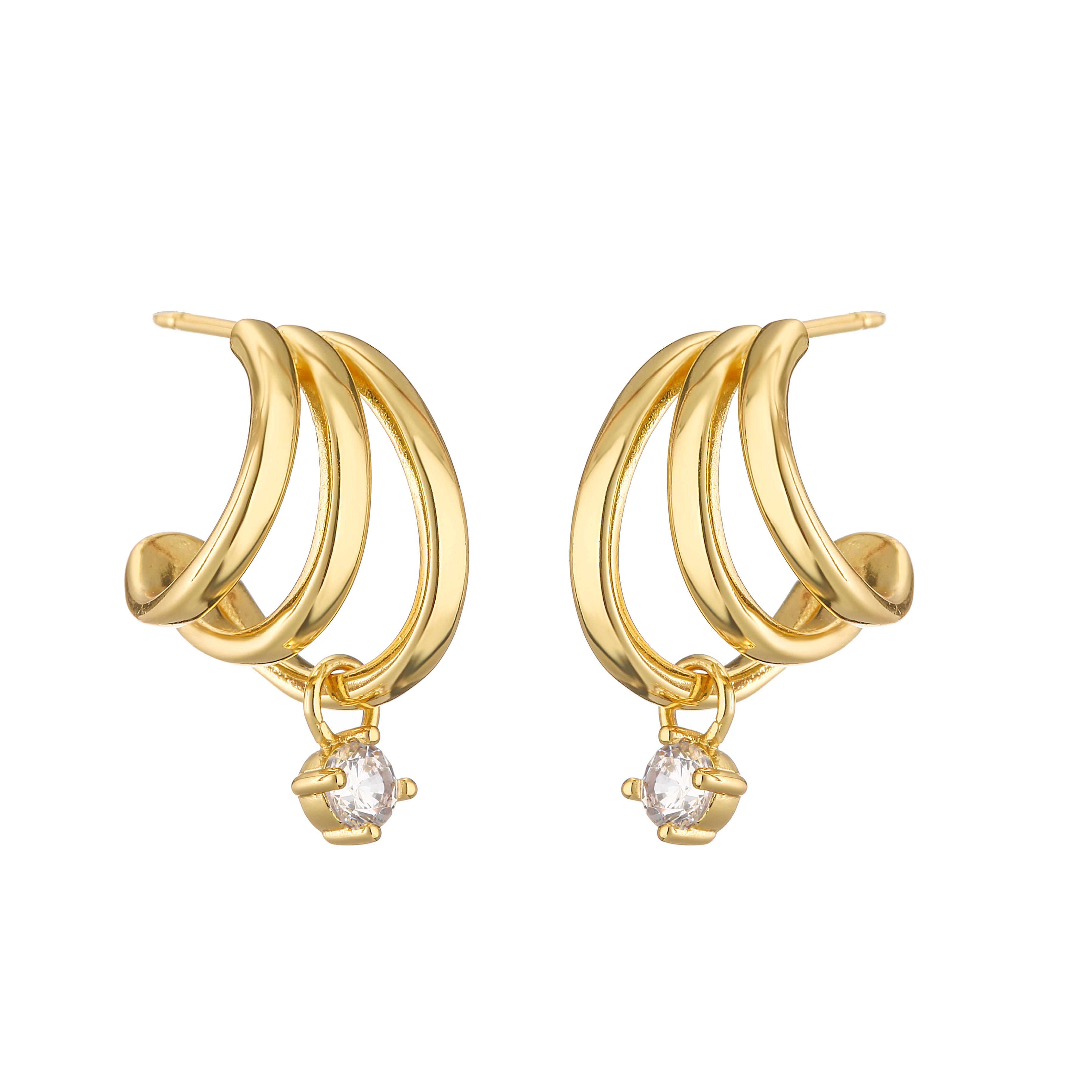 HECHENG,New Arrival Three Circle Ear Studs Zircon Hanging Earrings for Women Ear Piercing Luxury CZ Hot Zircon золотой
HECHENG,New Arrival Three Circle Ear Studs Zircon Hanging Earrings for Women Ear Piercing Luxury CZ Hot Zircon золотой