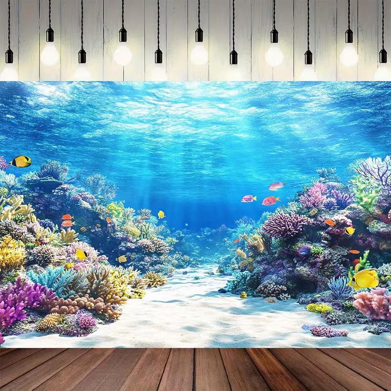 2D Tropical Underwater Photography Backdrop Coral Reef Fish Ocean Background 47.2x31.5inch/120*80cm
2D Tropical Underwater Photography Backdrop Coral Reef Fish Ocean Background 47.2x31.5inch/120*80cm