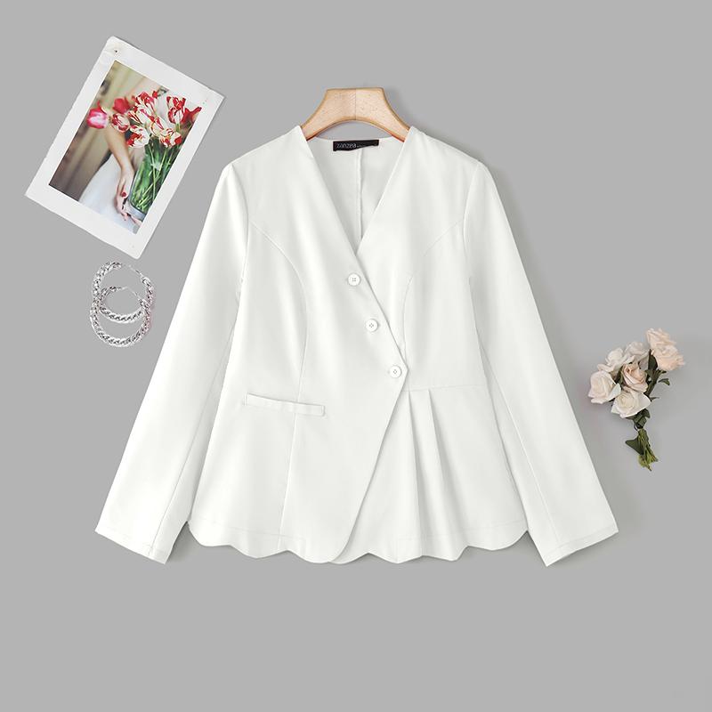 ZANZEA Женская блузка с V-образным вырезом, свободного кроя, повседневная, с длинным рукавом, однотонная 5XL белый
ZANZEA Женская блузка с V-образным вырезом, свободного кроя, повседневная, с длинным рукавом, однотонная 5XL белый