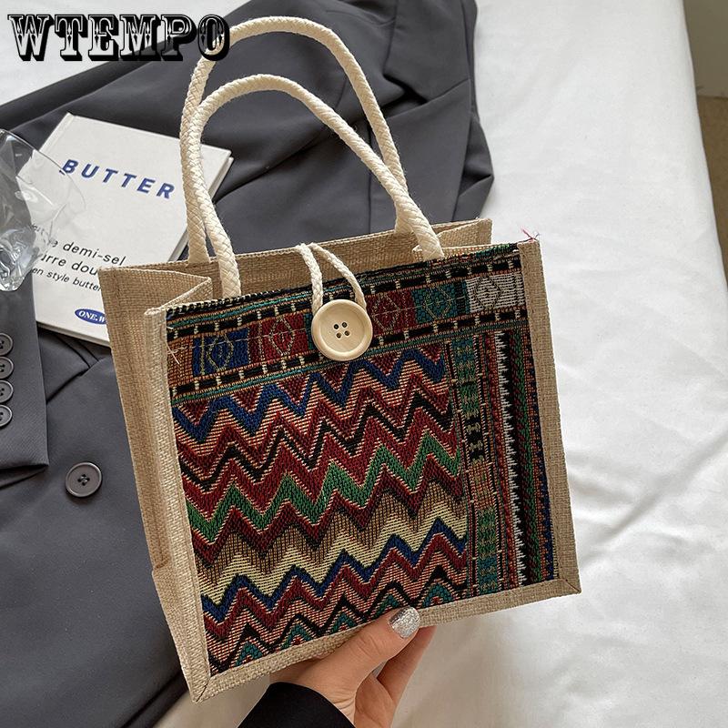 Ethnic Style Tote Bag for Women Commuting To Work Casual Tote Bag for Women Linen Lunch Box Bag
Ethnic Style Tote Bag for Women Commuting To Work Casual Tote Bag for Women Linen Lunch Box Bag