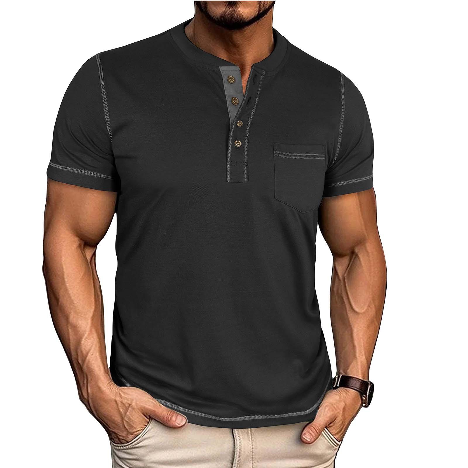 Men s Summer Round Neck Short Sleeve Top Color Contrasting Fashion Half Sleeve T-shirt XXXL чорний
Men s Summer Round Neck Short Sleeve Top Color Contrasting Fashion Half Sleeve T-shirt XXXL чорний