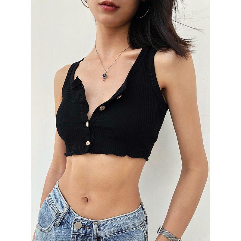 Summer Ins Fashion Outer Wear Xuan Ya Sexy Short Broadband Small Sling Women European and American Vest Inner wear Base Tube Top Top Black S
Summer Ins Fashion Outer Wear Xuan Ya Sexy Short Broadband Small Sling Women European and American Vest Inner wear Base Tube Top Top Black S