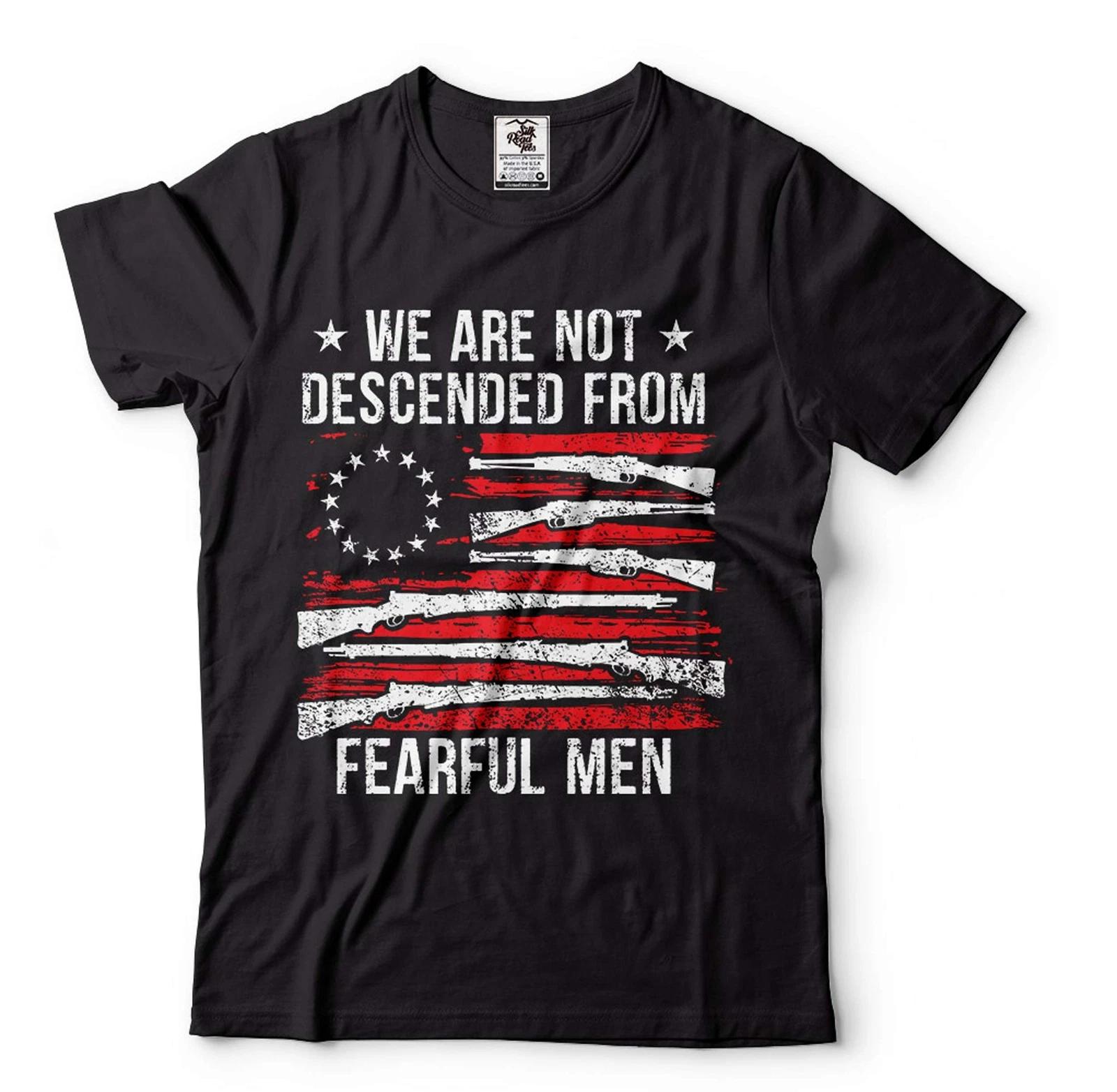 Mens We Are Not Descended From Fearful Men Shirt USA Patriotic Flag Pro Gun Tee S
Mens We Are Not Descended From Fearful Men Shirt USA Patriotic Flag Pro Gun Tee S