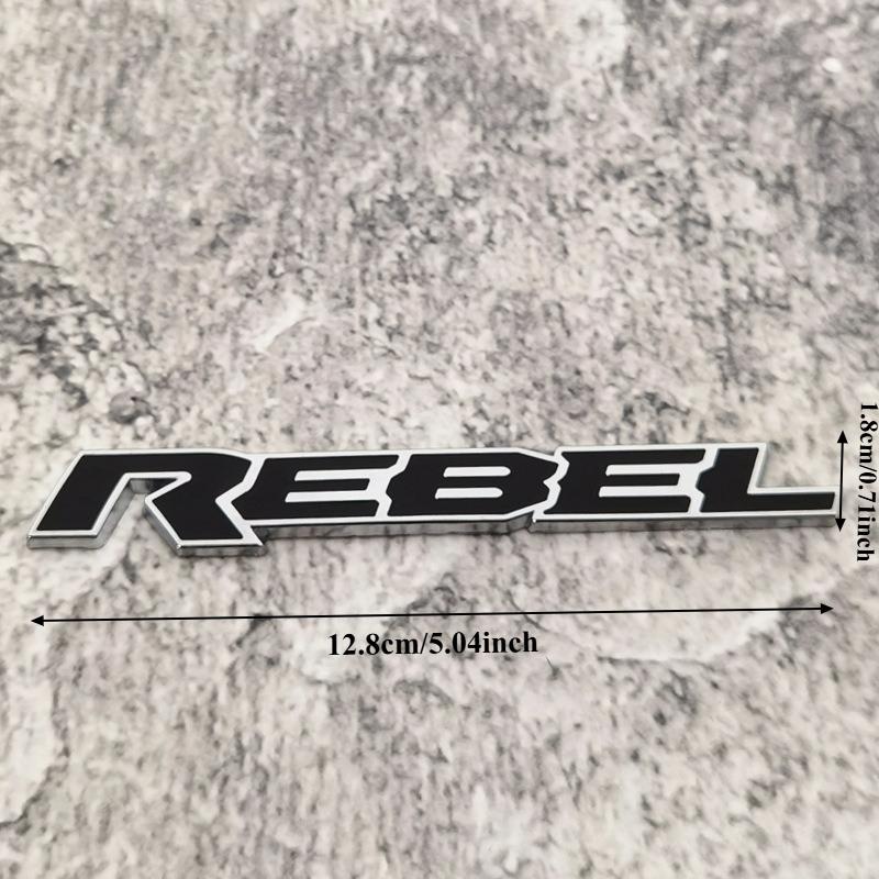 High-quality Modification 3D Metal Car Stickers Personalized Letters REBEL Scratch Cover Car Decoration Accessories
High-quality Modification 3D Metal Car Stickers Personalized Letters REBEL Scratch Cover Car Decoration Accessories