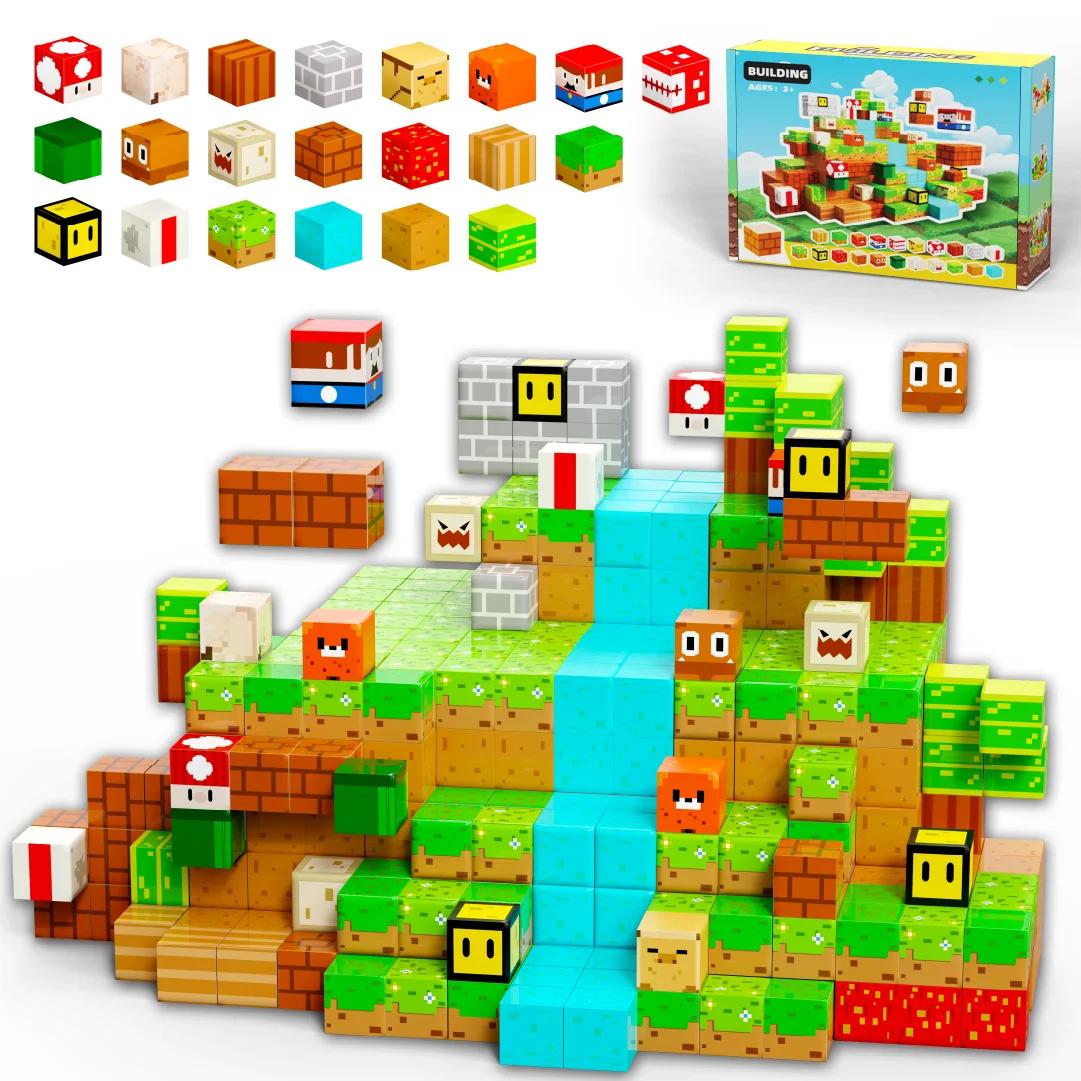 90PCS Mario Magnetic Blocks STEM Toy Build Set для мальчиков и девочек в возрасте от 3 лет и старше Сенсорные игрушки для малышей Подарки Конструкторы
90PCS Mario Magnetic Blocks STEM Toy Build Set для мальчиков и девочек в возрасте от 3 лет и старше Сенсорные игрушки для малышей Подарки Конструкторы