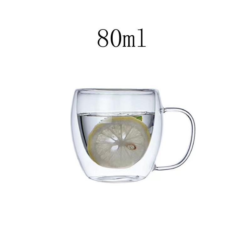 Бытовая стеклянная кофейная чашка в форме яйца с двойными стенками и ручкой, теплоизолированная чашка для завтрака из боросиликатного стекла, чашка для молока и сока 80ml
Бытовая стеклянная кофейная чашка в форме яйца с двойными стенками и ручкой, теплоизолированная чашка для завтрака из боросиликатного стекла, чашка для молока и сока 80ml