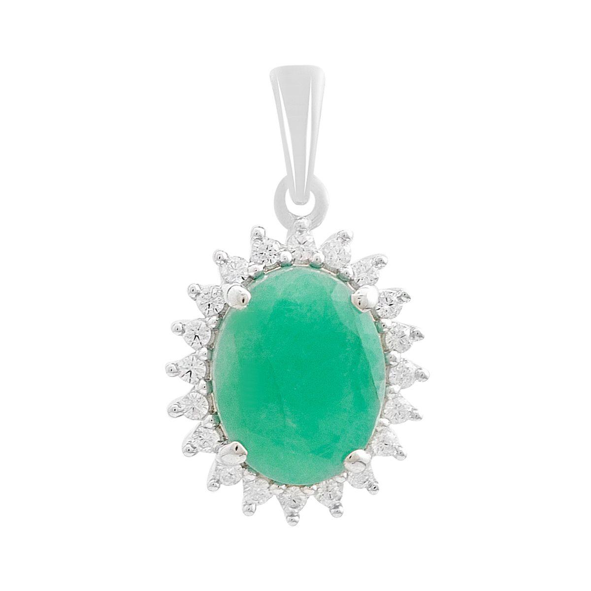 Silver pendant with emerald 2.699ct, cubic zirconias (2206347) смарагдовий
Silver pendant with emerald 2.699ct, cubic zirconias (2206347) смарагдовий