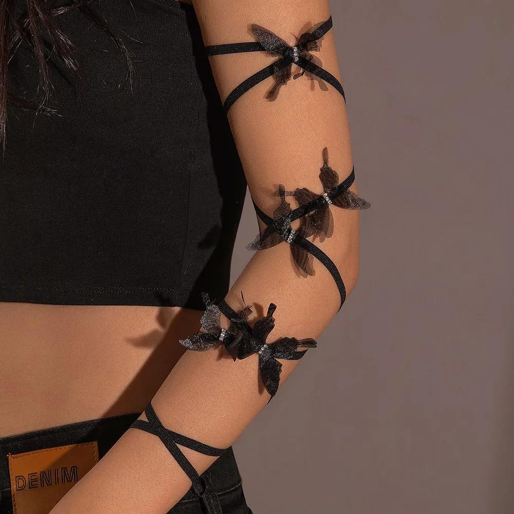 Adjustable Butterfly Arm Band Straps Elastic Lace Ribbon Ties for Women Girls Festival Costume Accessories One Size
Adjustable Butterfly Arm Band Straps Elastic Lace Ribbon Ties for Women Girls Festival Costume Accessories One Size