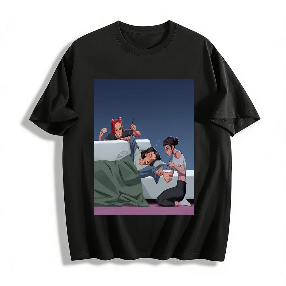 Funny Valorant Print Short Sleeve, Reyna And Fade Prank Sleeping Viper Casual T-Shirt Pure cotton T-shirt XXS
Funny Valorant Print Short Sleeve, Reyna And Fade Prank Sleeping Viper Casual T-Shirt Pure cotton T-shirt XXS