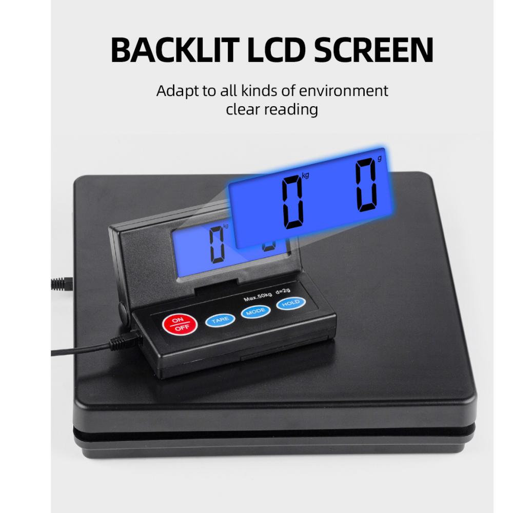 Electronic Postal Scale Digital Postal Shipping Scale with Timer 90° Foldable LCD Screen AC/DC Powered Package Scale for Laggage Home
Electronic Postal Scale Digital Postal Shipping Scale with Timer 90° Foldable LCD Screen AC/DC Powered Package Scale for Laggage Home