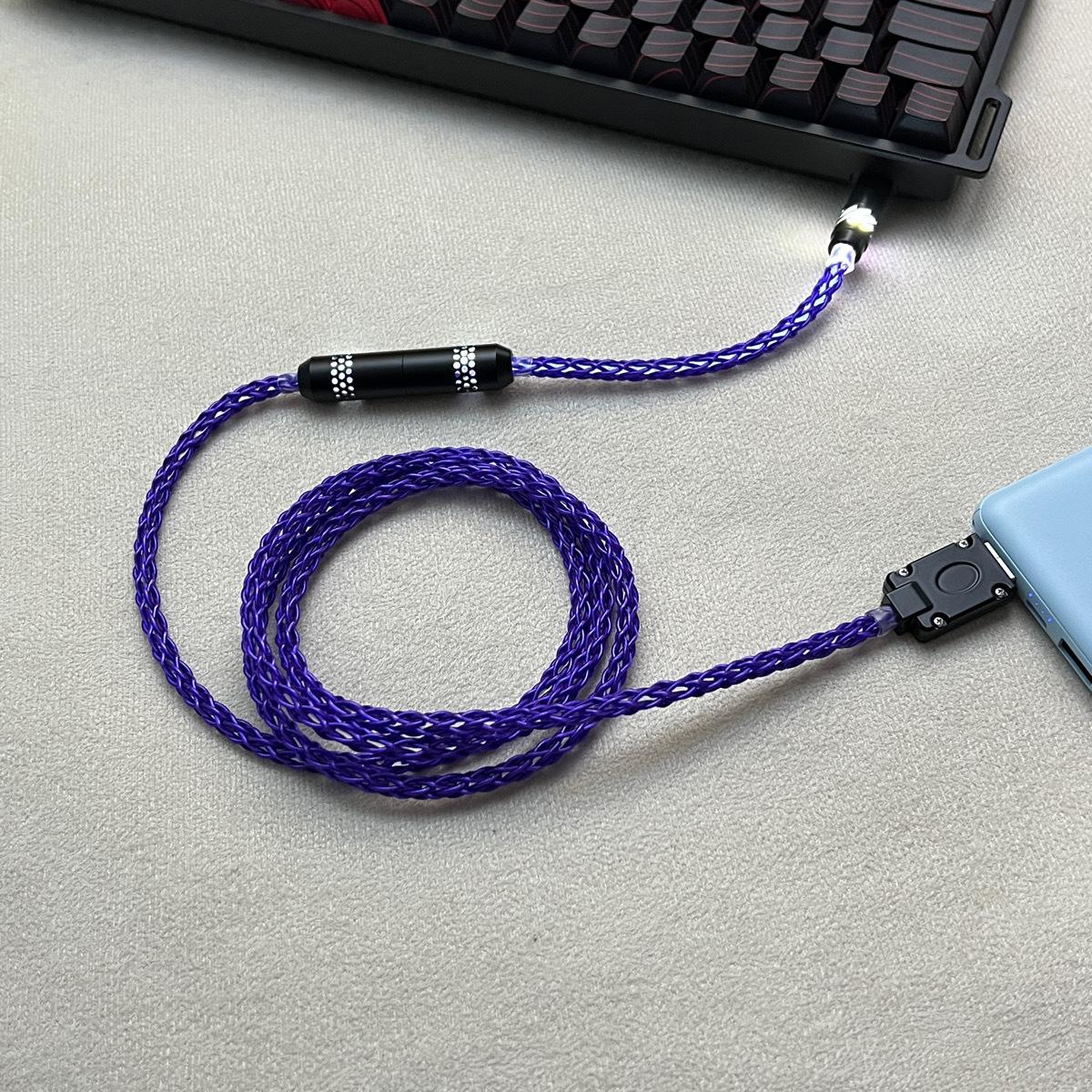 Custom Luminous Hollow Honeycomb 8K Magnetic USB-C Keyboard Charging Cable 1.3m Magnetic Shaft, 8K Rate, Standard Keyboard
Custom Luminous Hollow Honeycomb 8K Magnetic USB-C Keyboard Charging Cable 1.3m Magnetic Shaft, 8K Rate, Standard Keyboard
