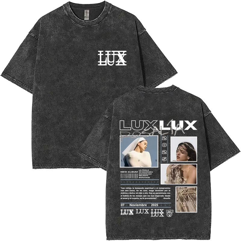 Hot Sale Vintage Washed Tops Rosalia Lux Fashion Album Cover Mens Women High Quality Crewneck Oversized T Shirts Teenagers S
Hot Sale Vintage Washed Tops Rosalia Lux Fashion Album Cover Mens Women High Quality Crewneck Oversized T Shirts Teenagers S