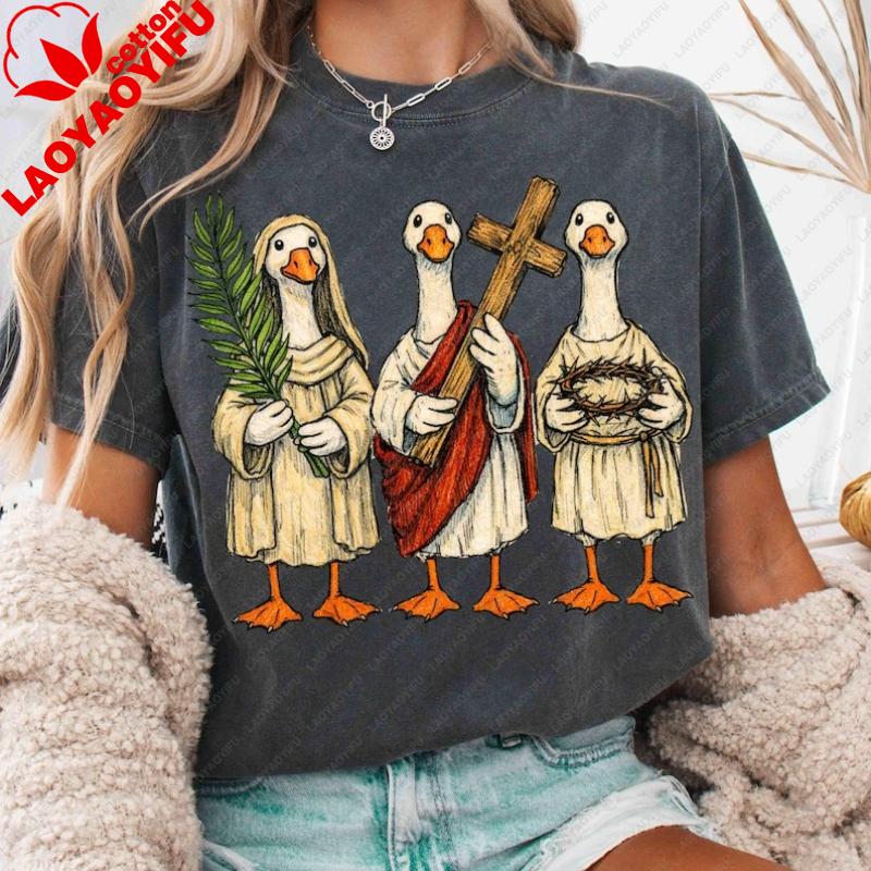 Easter Goose Farmer Easter Christian Faith Geese Bunny Egg Shirt He Is Risen Harajuku Graphic T Shirts Women Clothes Y2k Tops 3XL
Easter Goose Farmer Easter Christian Faith Geese Bunny Egg Shirt He Is Risen Harajuku Graphic T Shirts Women Clothes Y2k Tops 3XL
