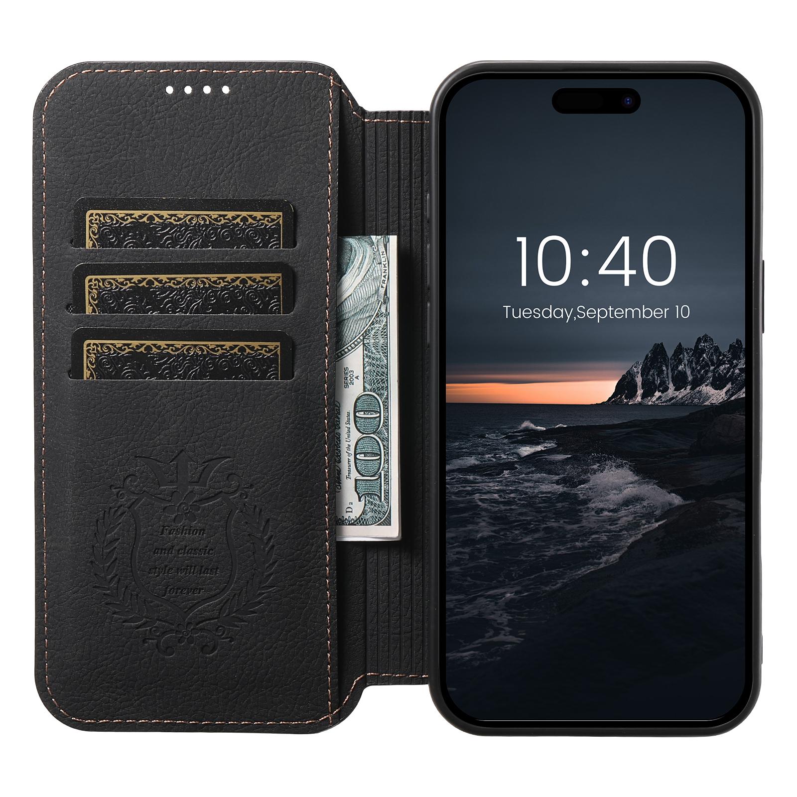 SUTENI J06 For iPhone 16 Pro Max Case Litchi Texture Leather Wallet Phone Shell Compatible with MagSafe Brown
SUTENI J06 For iPhone 16 Pro Max Case Litchi Texture Leather Wallet Phone Shell Compatible with MagSafe Brown
