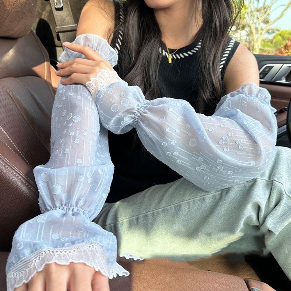 UV Insulation Chiffon Lace Ice Silk Sleeves Sun Protection Sunscreen Sleeve Breathable Women
UV Insulation Chiffon Lace Ice Silk Sleeves Sun Protection Sunscreen Sleeve Breathable Women