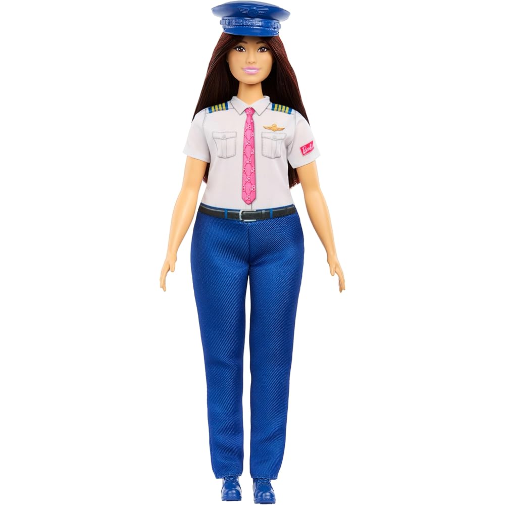 Barbie Fashion Doll Pilot Playset with Accessories for Role Play Ages 3 and Up Blue JKF75
Barbie Fashion Doll Pilot Playset with Accessories for Role Play Ages 3 and Up Blue JKF75