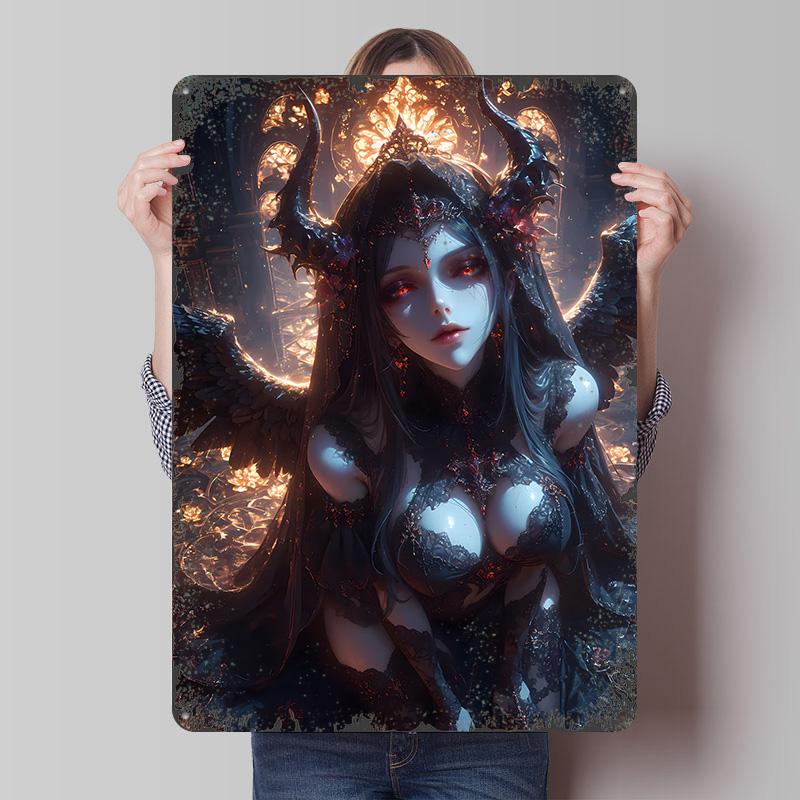 Dark Angel With Horns Tin Plaque Poster Customized Wall Art Retro Vintage Metal Signs for Man Cave Room Decoration Desk Decor 20x30cm(7.8x11.8inch)
Dark Angel With Horns Tin Plaque Poster Customized Wall Art Retro Vintage Metal Signs for Man Cave Room Decoration Desk Decor 20x30cm(7.8x11.8inch)