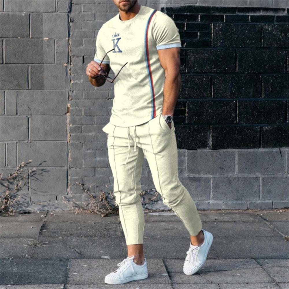 2024 Men s Trousers Tracksuit 2 Piece Set 3D Printed Summer Fashion Sporty Style Short Sleeve T Shirt+Long Pants Street Clothes
2024 Men s Trousers Tracksuit 2 Piece Set 3D Printed Summer Fashion Sporty Style Short Sleeve T Shirt+Long Pants Street Clothes