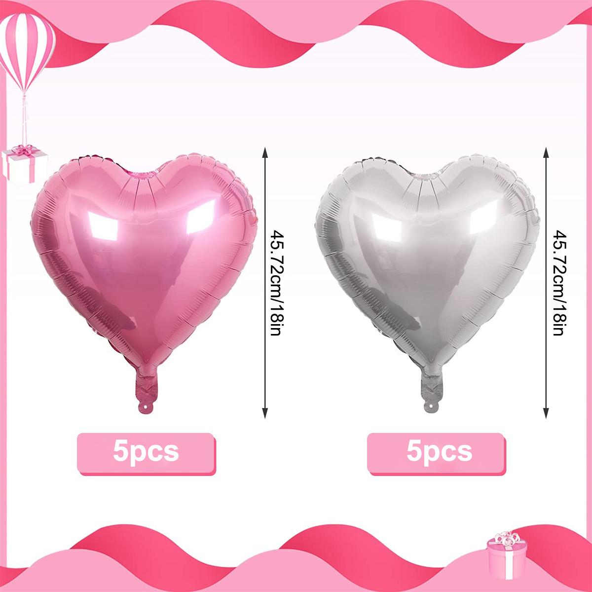 10 шт. наборов романтических воздушных шаров в форме сердца, 18-дюймовые серебристые и розовые воздушные шары из алюминиевой фольги, подходящие для украшения свадеб и дней рождения Silver pink love balloon
10 шт. наборов романтических воздушных шаров в форме сердца, 18-дюймовые серебристые и розовые воздушные шары из алюминиевой фольги, подходящие для украшения свадеб и дней рождения Silver pink love balloon