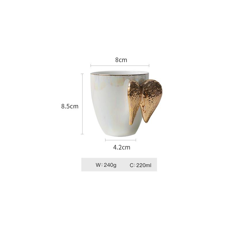 Nordic Ceramic Coffee Cup, Angel Wings, Tea Party, Bone China Mug, Porcelain Europe, Afternoon Teacup Design, Tazas De Cafe 200ml
Nordic Ceramic Coffee Cup, Angel Wings, Tea Party, Bone China Mug, Porcelain Europe, Afternoon Teacup Design, Tazas De Cafe 200ml
