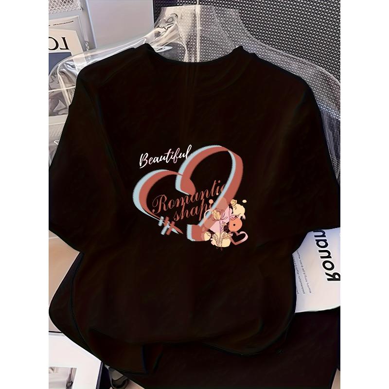 Women s Y2K Retro Cartoon Print Tee Oversized Short Sleeve Beautiful Romantic Happy Graphic Summer Machine Washable Casual Top 4XL чорний
Women s Y2K Retro Cartoon Print Tee Oversized Short Sleeve Beautiful Romantic Happy Graphic Summer Machine Washable Casual Top 4XL чорний
