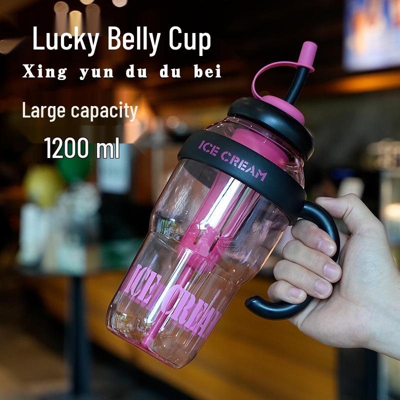 Stylish Large-Capacity Ice Buster Bottle with Straw Lucky Belly Cup
Stylish Large-Capacity Ice Buster Bottle with Straw Lucky Belly Cup