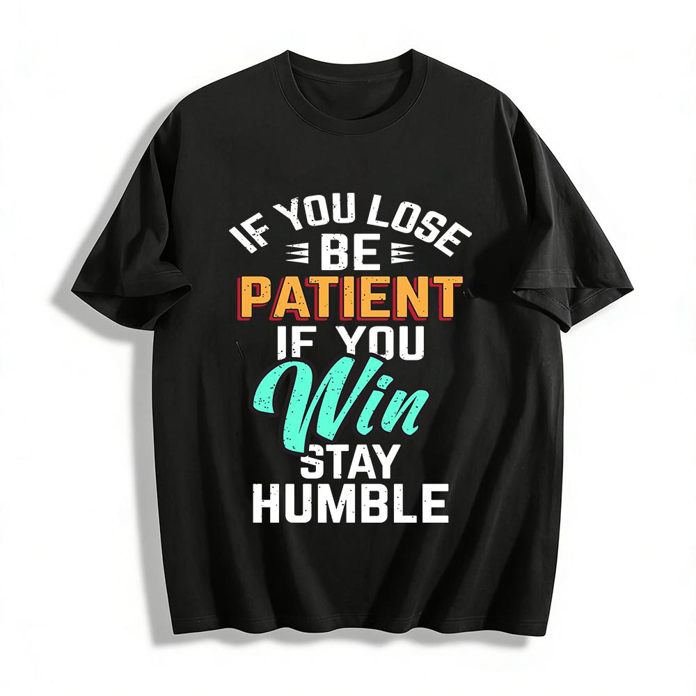 Vintage Patient Win Print Casual Tee Trendy Loose Fit Versatile Top Pure cotton T-shirt XXS
Vintage Patient Win Print Casual Tee Trendy Loose Fit Versatile Top Pure cotton T-shirt XXS