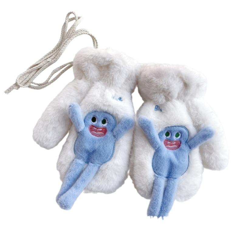 Plush Gloves Warm Skiing Gloves Girl Neck Hanging Furry Mittens for Cycling Ski білий
Plush Gloves Warm Skiing Gloves Girl Neck Hanging Furry Mittens for Cycling Ski білий