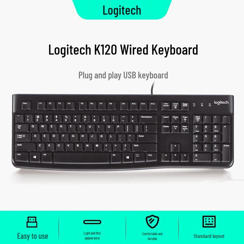 Logitech K120 Wired Keyboard
Logitech K120 Wired Keyboard