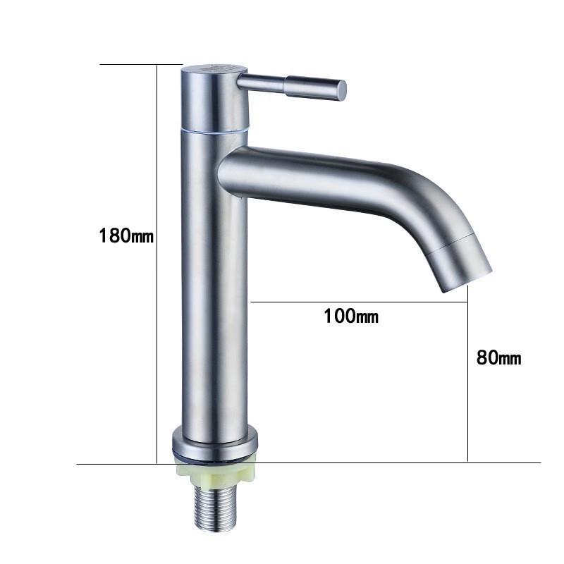 Lujing 304 Stainless Steel Single Cold Basin Faucet
Lujing 304 Stainless Steel Single Cold Basin Faucet