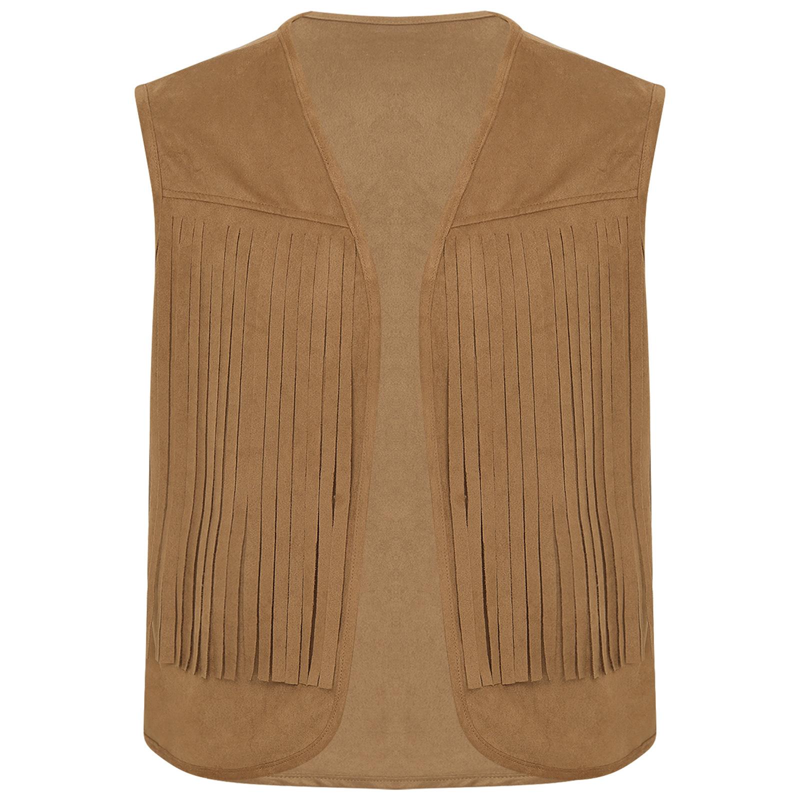 Мужской замшевый жилет в стиле вестерн с бахромой, свободный, в стиле хиппи, для Хэллоуина, косплея, ретро, для фестиваля, вечеринки S коричневый
Мужской замшевый жилет в стиле вестерн с бахромой, свободный, в стиле хиппи, для Хэллоуина, косплея, ретро, для фестиваля, вечеринки S коричневый