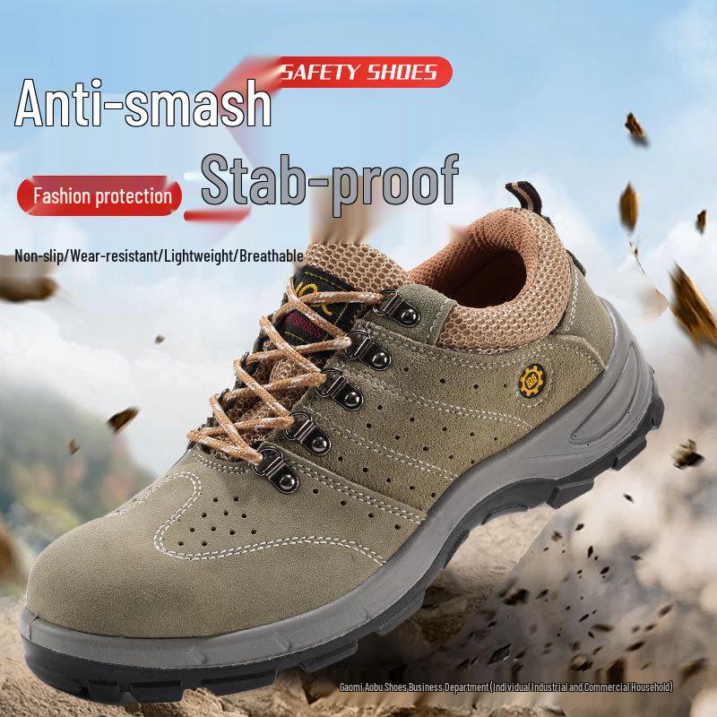 Solid Bottom Breathable PU Work Shoes - Anti-Smash, Anti-Puncture, Oil & Acid Resistant Suede Safety Shoes for Construction 803 suede (material upgraded version);46
Solid Bottom Breathable PU Work Shoes - Anti-Smash, Anti-Puncture, Oil & Acid Resistant Suede Safety Shoes for Construction 803 suede (material upgraded version);46